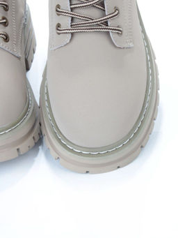 03-P8204-3 GRAY/BEIGE Полуботинки женские (натуральная кожа, нубук) - No name фото 15