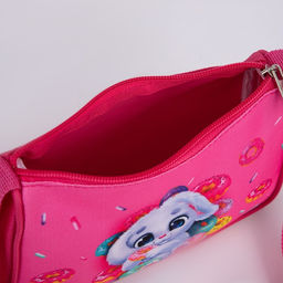 Сумка детская, текстильная, Зайка и пончики 4 см х 17 см х 13 см - NAZAMOK KIDS фото 6