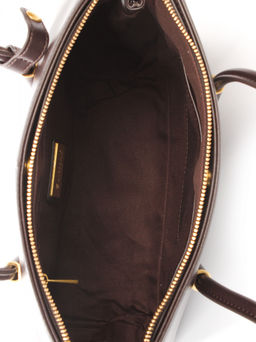 LACCOMA сумка АМ2288-коричневый натуральная кожа хлопок  фото 6