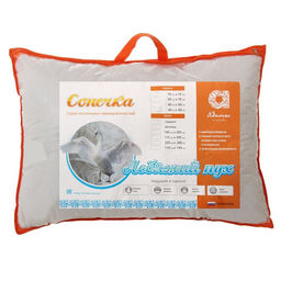 Подушка Адамас Сонечка, размер 50х70 см, цвет МИКС, лебяжий пух  фото 3