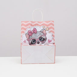 Цена за 10 шт. Пакет крафт Еноты, 22 х 12 х 27 см - UPAK LAND фото 2