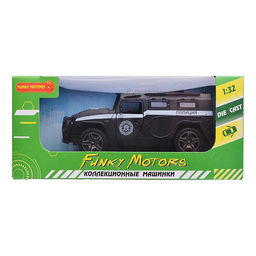 Инерционная машинка Служебный Джип die-cast,1:32, открывающиеся двери