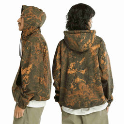 Мужская куртка Timberland Hoodie AOP зеленая  фото 2