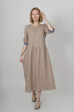 Платье  100% лен