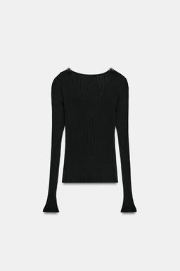 COMBINED RIBBED JACKET - Zara фото 5