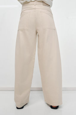 JEANS ZW COLLECTION LOOSE BARREL TIRO MEDIO / Crudo - Zara фото 3