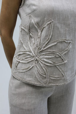 Блуза умягченный лен 100% - Елецкие узоры фото 4