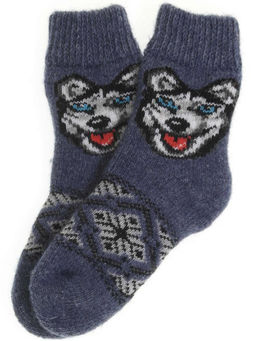 Носки детские "Хаски с орнаментом" 6719-4