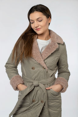 05-2114 Куртка женская зимняя (пояс)