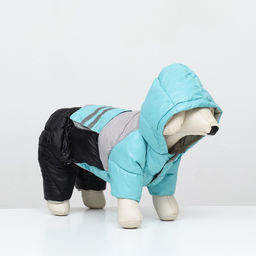 Комбинезон Анорак светоотражающий, размер 10 (ДС 25, ОГ 34, ОШ 24 см), чёрно-голубой - Simaland фото 3