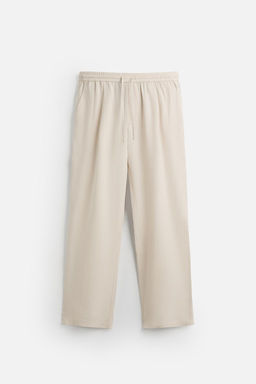 RELAXED FIT LYOCELL TROUSERS - Zara фото 27