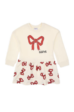 K_z _ocuk Krem _rme Elbise - U.s. polo assn фото 2