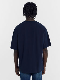 Футболка Mark Formelle мужская из хлопка с эластаном синяя с принтом  фото 2