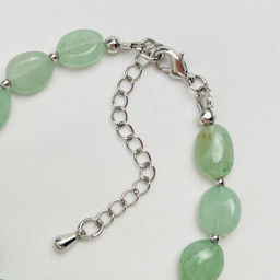 Браслет из зеленого Кварца "градиент" 16 см +