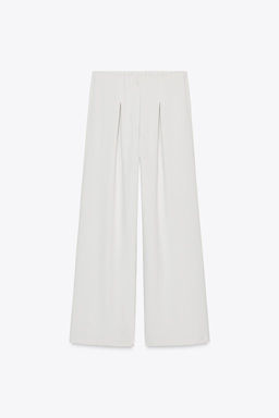LOOSE-FITTING DARTED TROUSERS - Zara фото 17