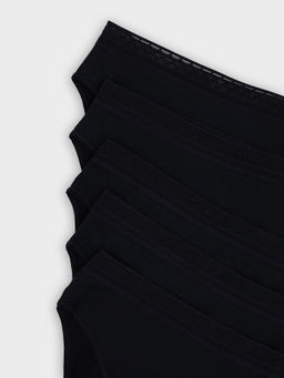 Цена за 2 штуки! Трусы слипы женские черные в наборе, 5 шт - Mark formelle фото 10