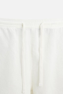 EMBROIDERED TEXTURED BERMUDA SHORTS - Zara фото 17