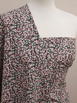 Импорт.хлопок Жатка Селеста (коралловые цветы), ш.1.30м, хлопок-100%, 90гр/м.кв - Купава фото 2