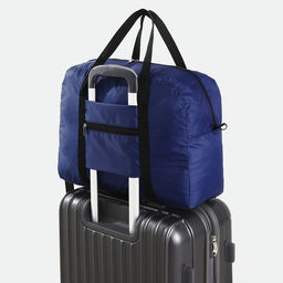 Сумка дорожная на молнии, складная в косметичку, цвет синий - Nazamok фото 8