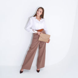 Сумка-клатч на молнии, цвет бежевый - Simaland фото 7