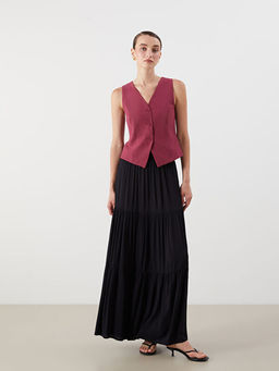 V Yaka Kad?n Klasik Yelek