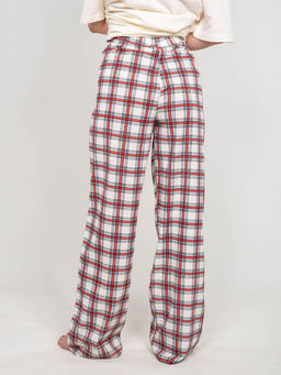 Брюки пижамные женские 1311 молочная клетка 590 Be Friends  фото 2