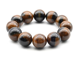 Браслет из полимера шарик 20мм цв.кофейный