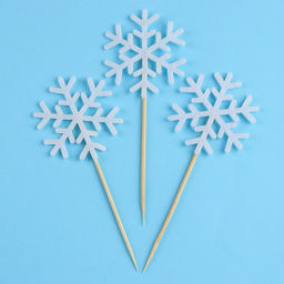 Шпажки из фетра Снежинки, набор 3 шт. - Страна карнавалия фото 2