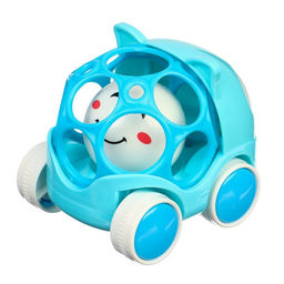 Машинка - погремушка «Совушка», с эластичными элементами, Крошка Я