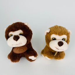Мягкая игрушка Обезьянка с подвеской I love you 15 см в ассортименте
