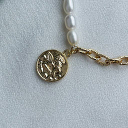 Браслет из Жемчуга с цепочкой 19 см +