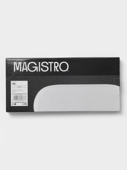 Блюдо сервировочные Magistro White Snow, 34.5×15.5×2 см, фарфор, белое