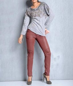 Блузка, серая