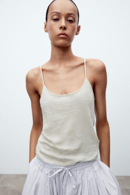 LINEN VEST TOP - Zara фото 10