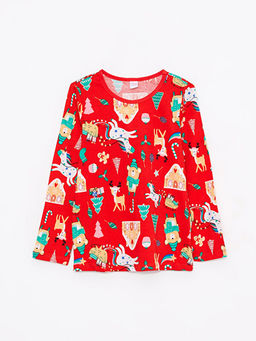 Bisiklet Yaka Y?lba?? Temal? Uzun Kollu K?z ?ocuk Pijama Tak?m? - Waikiki фото 2