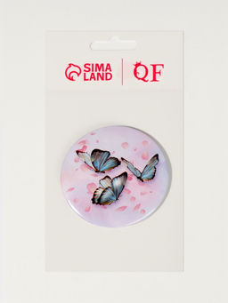 Цена за 2 шт. Зеркало карманное «Бабочки», d=7 см, МИКС