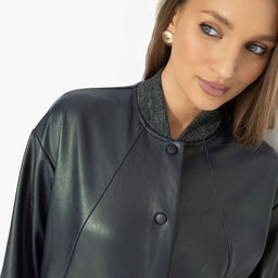 Бомбер из экокожи, Без фильтров - Charutti фото 3