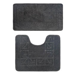 Комплект ковриков для в/к BANYOLIN CLASSIC из 2 шт 50х80/50х40см (черный)