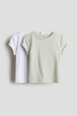 Pack de 2 camisetas en punto de algod?n - H&m фото 2