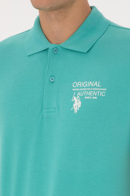 Футболка U.S. Polo Assn Erkek Mint Ti__rt из хлопка в ассортименте фото 7