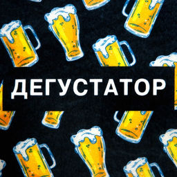 Шапка для бани с принтом "Дегустатор"