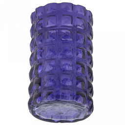 Ваза для цветов стеклянная "Авиньон" 1,45л, д11,8см, h20см, средняя, текстурная, "Скандик", сумерки (Россия)