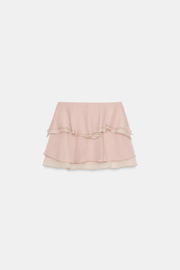 FALDA MINI VOLANTES / Rosa claro - Zara фото 7