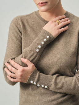 Джемпер из кашемира 01128 капучино