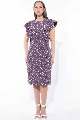 Платье Барселоника (горох лиловый) - Эльза фото 3