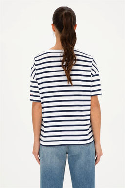 U. S. Polo Assn / Женская белая футболка с круглым вырезом - U.s. polo assn фото 5