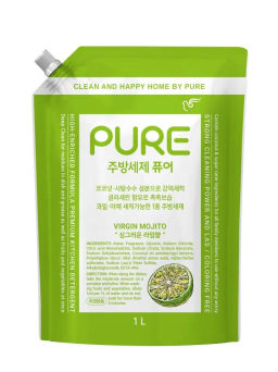 "PURE VIRGIN MOJITO DISH DETERGENT" "Средство для мытья посуды (с ароматом лайма)", 1000 ml