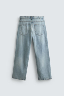 RIPPED BAGGY FIT JEANS - Zara фото 9