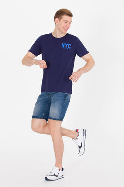 U. S. Polo Assn Мужская темно-синяя футболка с круглым вырезом