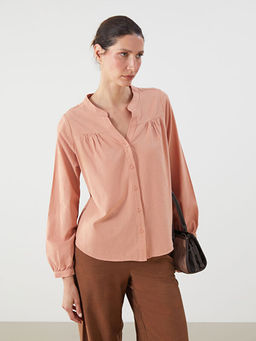 Ka??k Yaka Oversize Bluz